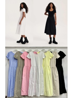 Sukienki  damskie Włoski, size uni, paczka 6szt, mix kolor