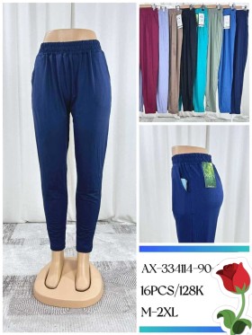 Spodnie damskie, size m-2xl, paczka 16szt, mix kolor