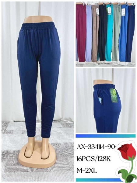 Spodnie damskie, size m-2xl, paczka 16szt, mix kolor
