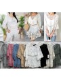 Bluzki damskie Włoski, size uni, paczka 6szt, mix kolor
