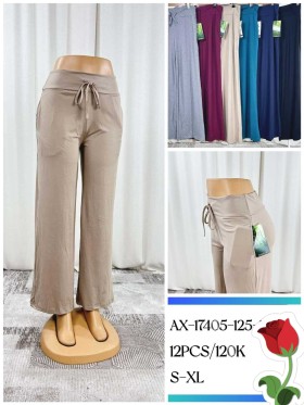 Spodnie damskie, size s-xl, paczka 12szt, mix kolor