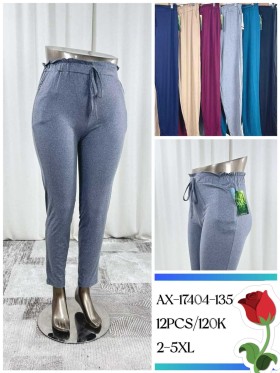 Spodnie damskie, size 2-5xl, paczka 12szt, mix kolor