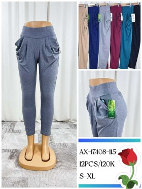 Spodnie damskie, size s-xl, paczka 12szt, mix kolor