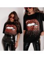 Bluzki damskie tureckie, size uni, paczka 6szt, 1kolor