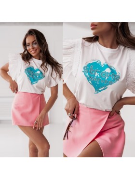 Bluzki damskie tureckie, size uni, paczka 6szt, 1kolor
