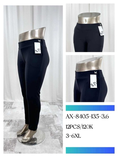 Spodnie damskie, size 3-6xl, paczka 12szt,1 kolor