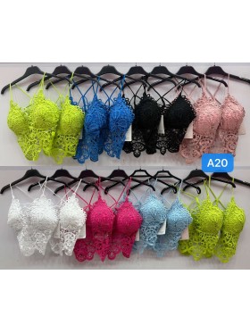 Bluzki damskie Włoski, size uni, paczka 6szt, mix kolor