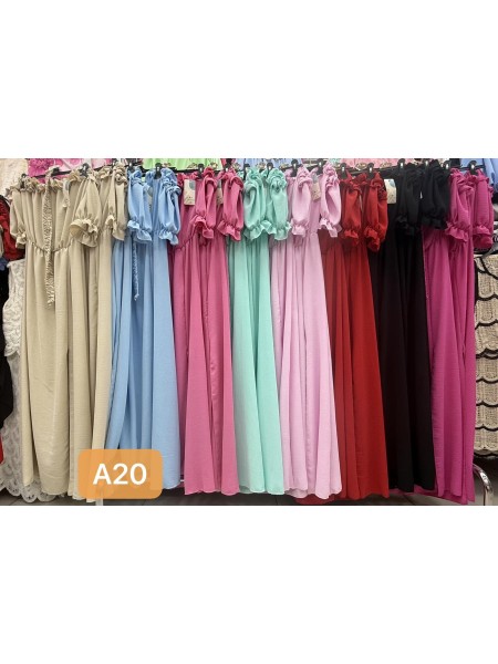 Sukienki damskie Włoski, size uni, paczka 6szt, mix kolor