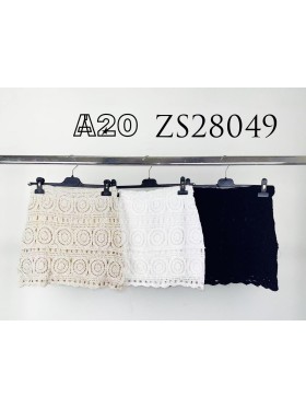 Spódnica krótka damskie Włoski, size uni, paczka 6szt, mix kolor