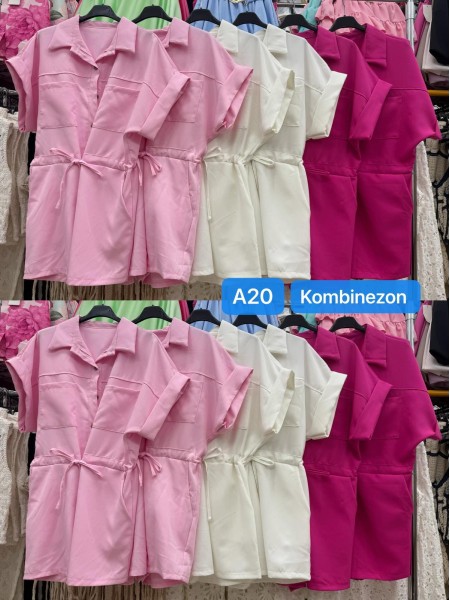 Kombinezony damskie Włoski, size uni, paczka 6szt, mix kolor