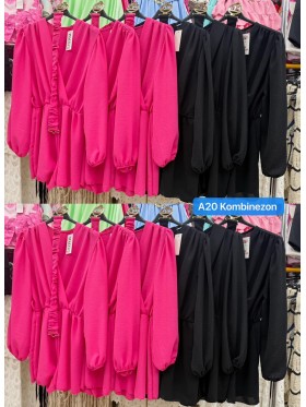 Kombinezony damskie Włoski, size uni, paczka 6szt, mix kolor