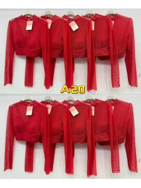 Bluzki damskie Włoski, size uni, paczka 6szt,1 kolor