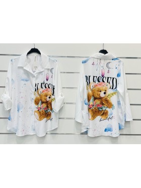 Koszule damskie Włoski, Oversize , paczka 6szt, mix kolor