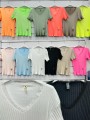 Bluzki damskie Włoski, size uni, paczka 6szt, mix kolor