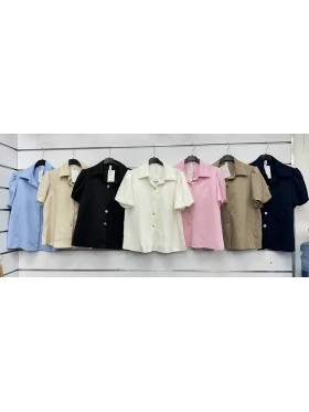 Bluzki damskie Włoski, size uni, paczka 6szt, mix kolor