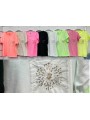 Bluzki damskie Włoski, size uni, paczka 6szt, mix kolor