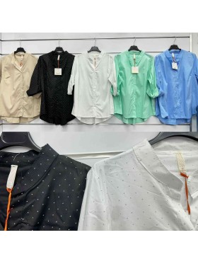 Koszule damskie Włoski, size uni , paczka 6szt, mix kolor
