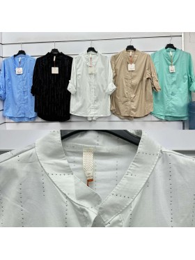 Koszule damskie Włoski, size uni , paczka 6szt, mix kolor