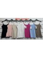 Bluzki damskie Włoski, size uni, paczka 6szt, mix kolor