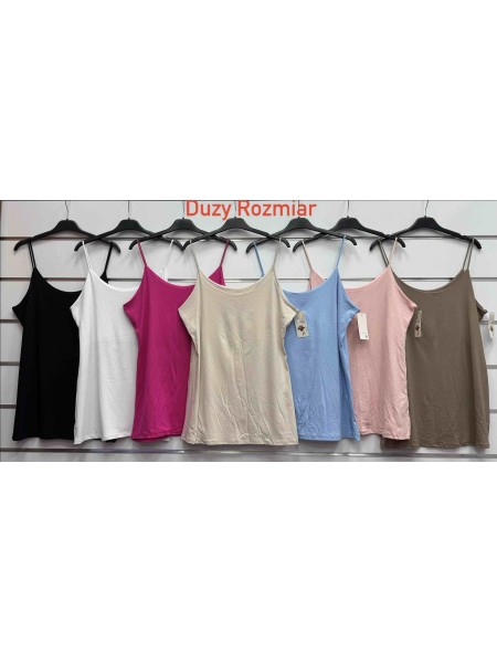 Bluzki damskie Włoski, size uni, paczka 6szt, mix kolor