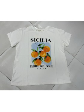Bluzki damskie Włoski, size uni, paczka 6szt, mix kolor