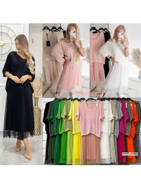 Komplety damskie Włoski , size uni, paczka 6szt, mix kolor
