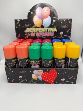 ZABAWKI SERPENTYNA 24 SZT / PACZKA, KOLOR JAK NA ZDZIĘCIU