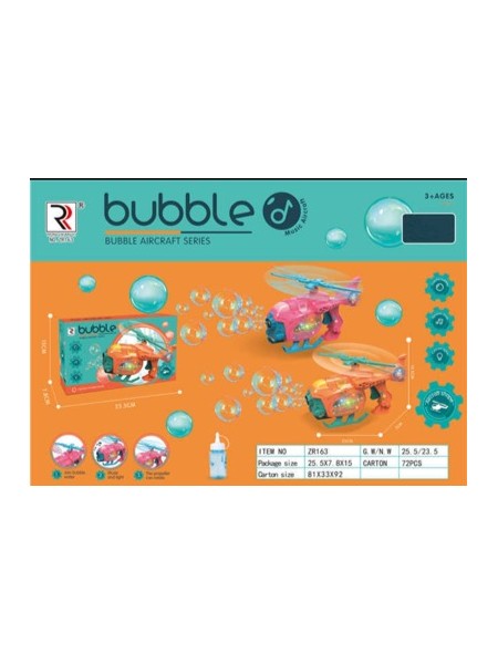 NABAWKI BUBBLE.3 SZT / PACZKA, KOLOR JAK NA ZDZIĘCIU