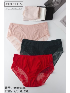 Majtki Damskie ,Size M-2XL ,Paczka 24szt ,mix kolor