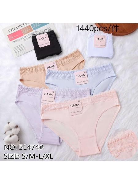 Majtki Damskie ,Size S-XL ,Paczka 24szt ,mix kolor