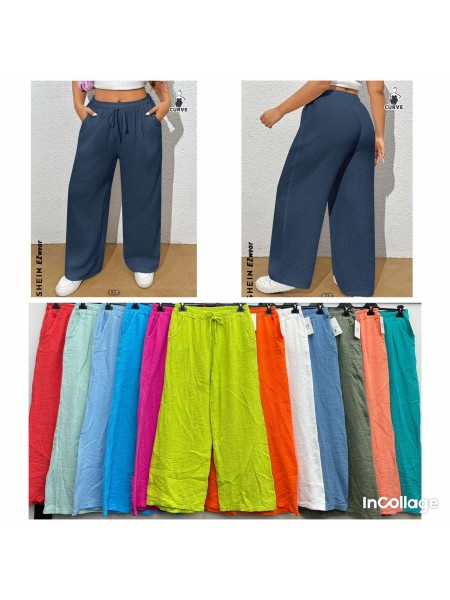 Spodnie damskie Włoskie , Size uni,paczka 6szt,mix kolor