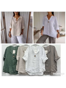 Bluzki damskie Włoskie , Size uni,paczka 6szt,mix kolor