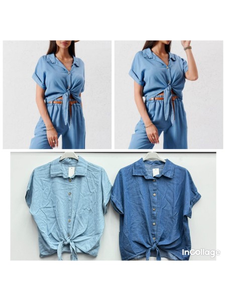 Bluzki damskie Włoskie , Size uni,paczka 6szt,mix kolor