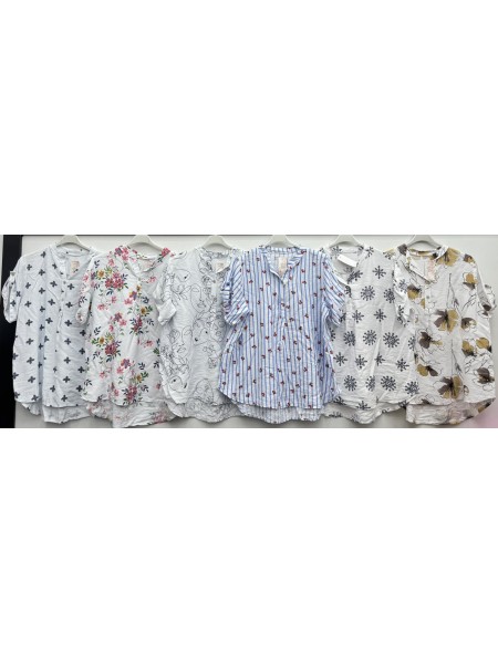 Koszule damskie Włoskie , Size uni,paczka 6szt,mix kolor