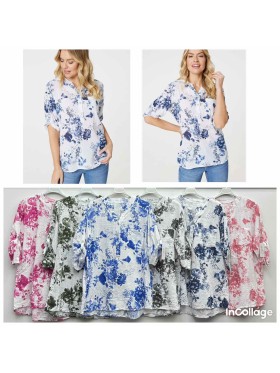 Koszule damskie Włoskie , Size uni,paczka 6szt,mix kolor