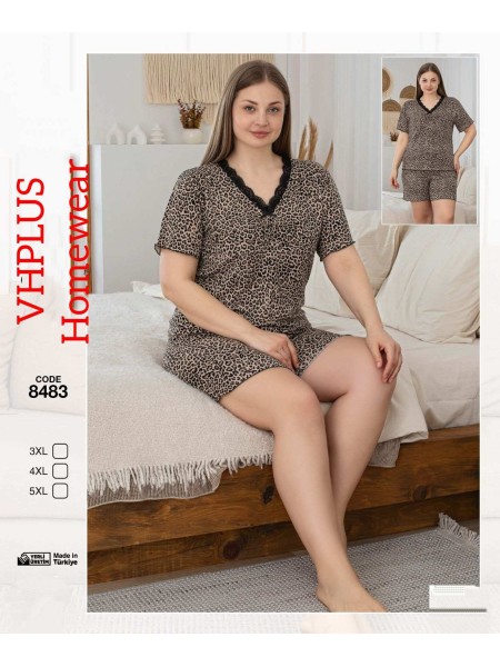 Piżama damskie tureckie, size 3xl-5xl,paczka 6szt, 1kolor