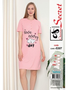 Koszule nocne damskie tureckie ,size m-2xl,paczka 12szt,jeden kolor