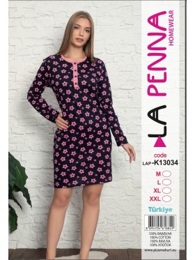 Koszule nocne damskie tureckie ,size m-2xl,paczka 12szt,jeden kolor