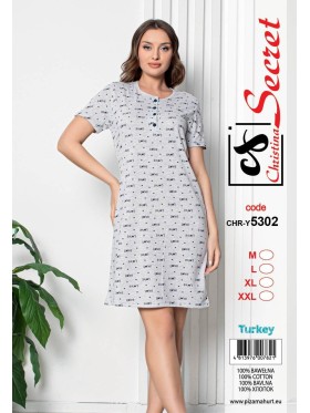 Koszule nocne damskie tureckie ,size m-2xl,paczka 12szt,jeden kolor