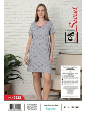 Koszule nocne damskie tureckie ,size m-2xl,paczka 12szt,jeden kolor