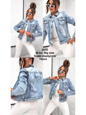 Kurtki Jeansowe damskie , size M-3XL, paczka 10szt,
