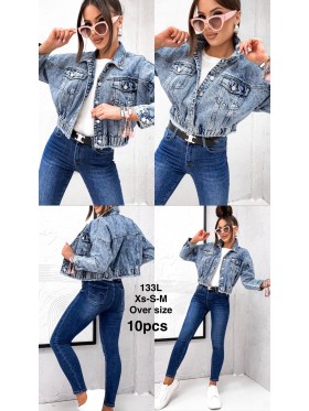 Kurtki Jeansowe damskie , size XS-M, paczka 10szt,