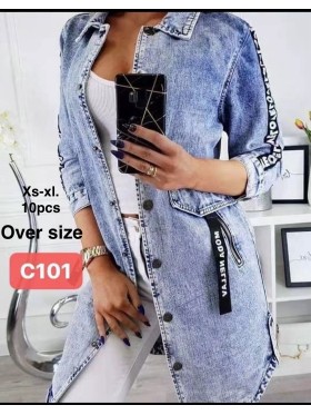Kurtki Jeansowe damskie , size XS-XL, paczka 10szt,