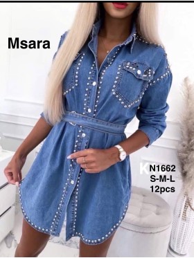 Kurtki Jeansowe damskie M'sara, size S-L, paczka 12szt,