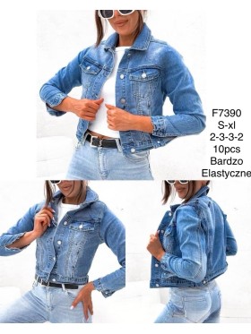 Kurtki Jeansowe damskie , size S-XL, paczka 10szt,