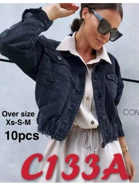 Kurtki Jeansowe damskie , size XS-M, paczka 10szt,