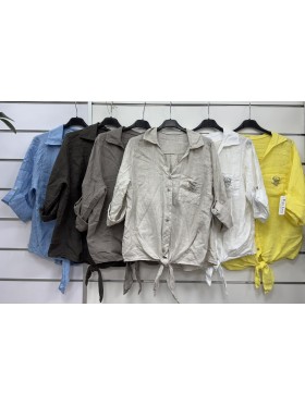 Bluzki damskie Włoski, size uni, paczka 6szt, mix kolor