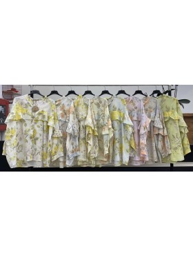 Bluzki damskie Włoski, size uni, paczka 6szt, mix kolor