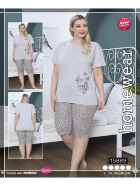 Piżama damskie tureckie,size l-4xl,paczka 10szt ,1kolor