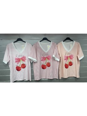 Bluzki damskie Włoski, size uni, paczka 6szt, mix kolor